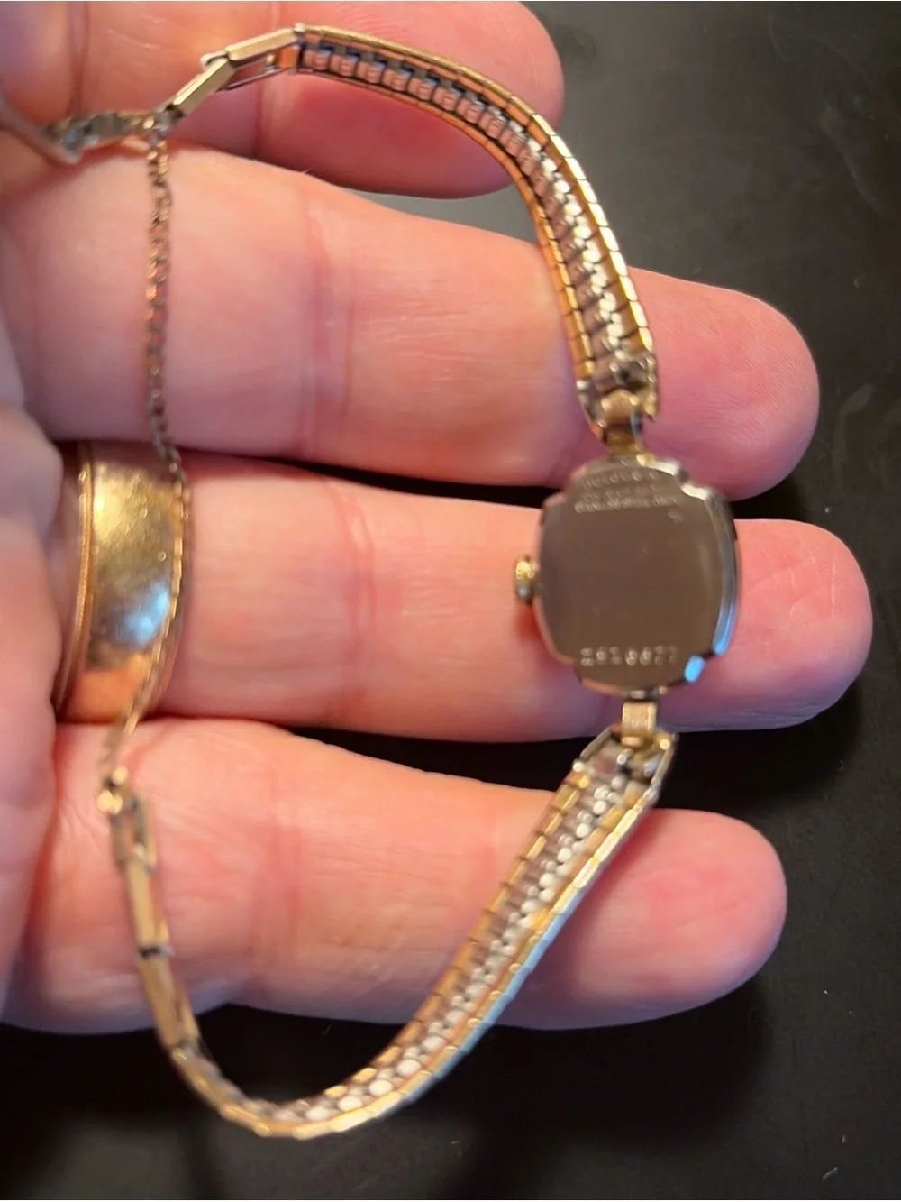 Bulova 10K RGP Bezel+ 10K Plate WHOLE TOP OF THE WATCH ! PEASE Read DESCRIPTION